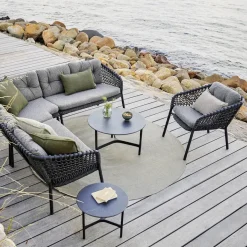 Cane-line Outdoor Lounge Furniture*Ocean lounge armchair, Dark Grey