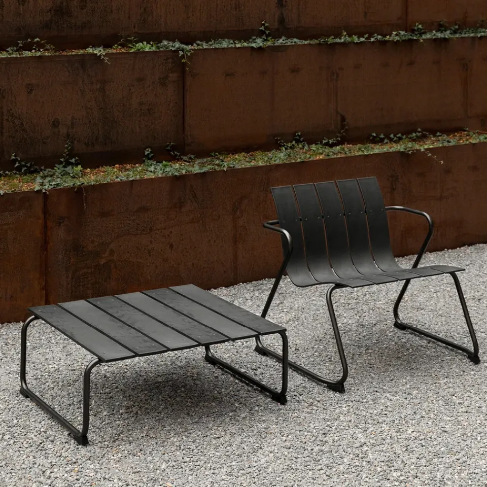 Mater Table For Outdoor Use|Outdoor Lounge Furniture*Ocean lounge table coffee table 70x70x30 cm, Black