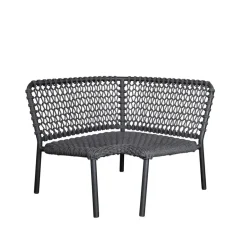 Cane-line Garden Sofas & Garden Benches|Outdoor Lounge Furniture*Ocean modular sofa, Dark , corner section Grey
