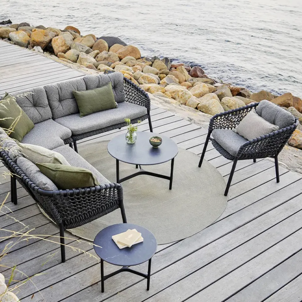 Cane-line Garden Sofas & Garden Benches|Outdoor Lounge Furniture*Ocean modular sofa, Dark , single Grey
