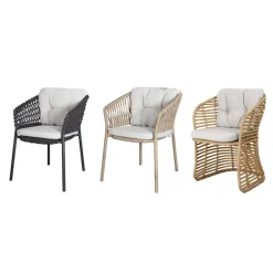 Cane-line Seat Cushions & Pads*Ocean/Basket/Moments cushion set chair, Wove light Brown