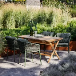 Cane-line Seat Cushions & Pads*Ocean/Basket/Moments cushion set chair, Wove dark Green