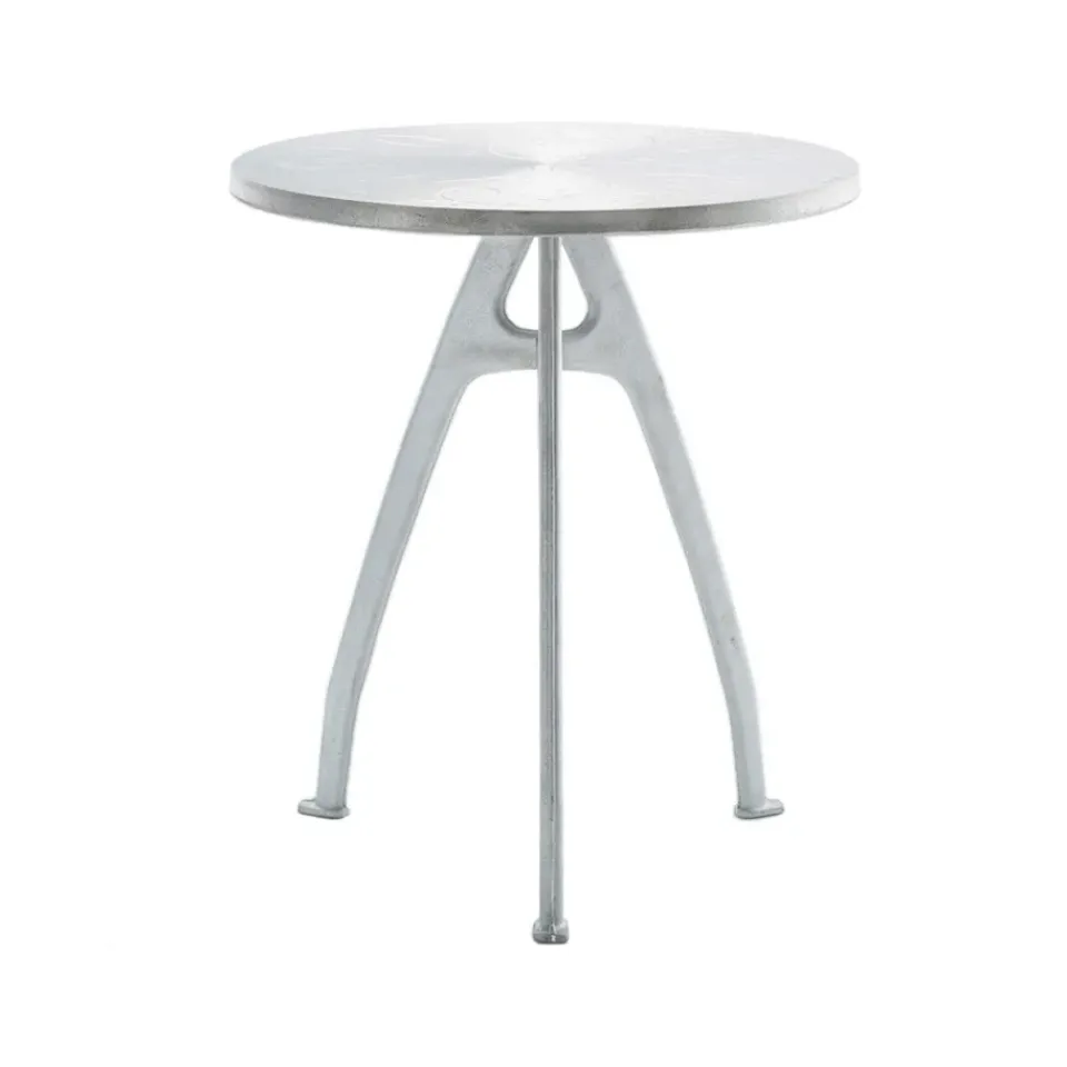Byarums bruk Table For Outdoor Use*Odd coffee table, Aluminum, raw aluminum stand, loop Silver-coloured