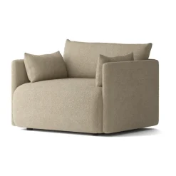 Audo Copenhagen Armchairs & Footstools*Offset arm chair, Audo Bouclé 02 Beige
