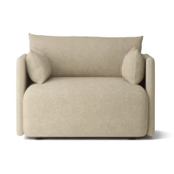 Audo Copenhagen Armchairs & Footstools*Offset arm chair, Audo Bouclé 02 Beige