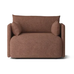 Audo Copenhagen Armchairs & Footstools*Offset arm chair, Audo Bouclé 08 Bordeaux Red
