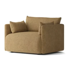 Audo Copenhagen Armchairs & Footstools*Offset arm chair, Audo Bouclé 06 Gold Gold-colouredBrown