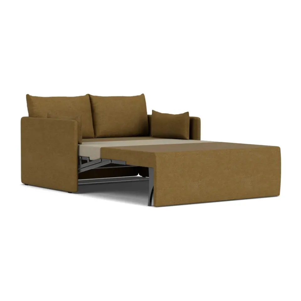 Audo Copenhagen Sofas*Offset sofa bed 2 seater, Audo bouclé 06 Gold-coloured