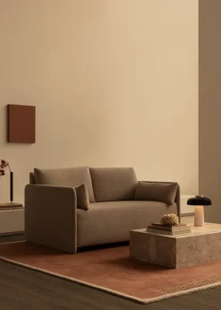 Audo Copenhagen Sofas*Offset sofa bed 2 seater, Audo bouclé 02 Beige
