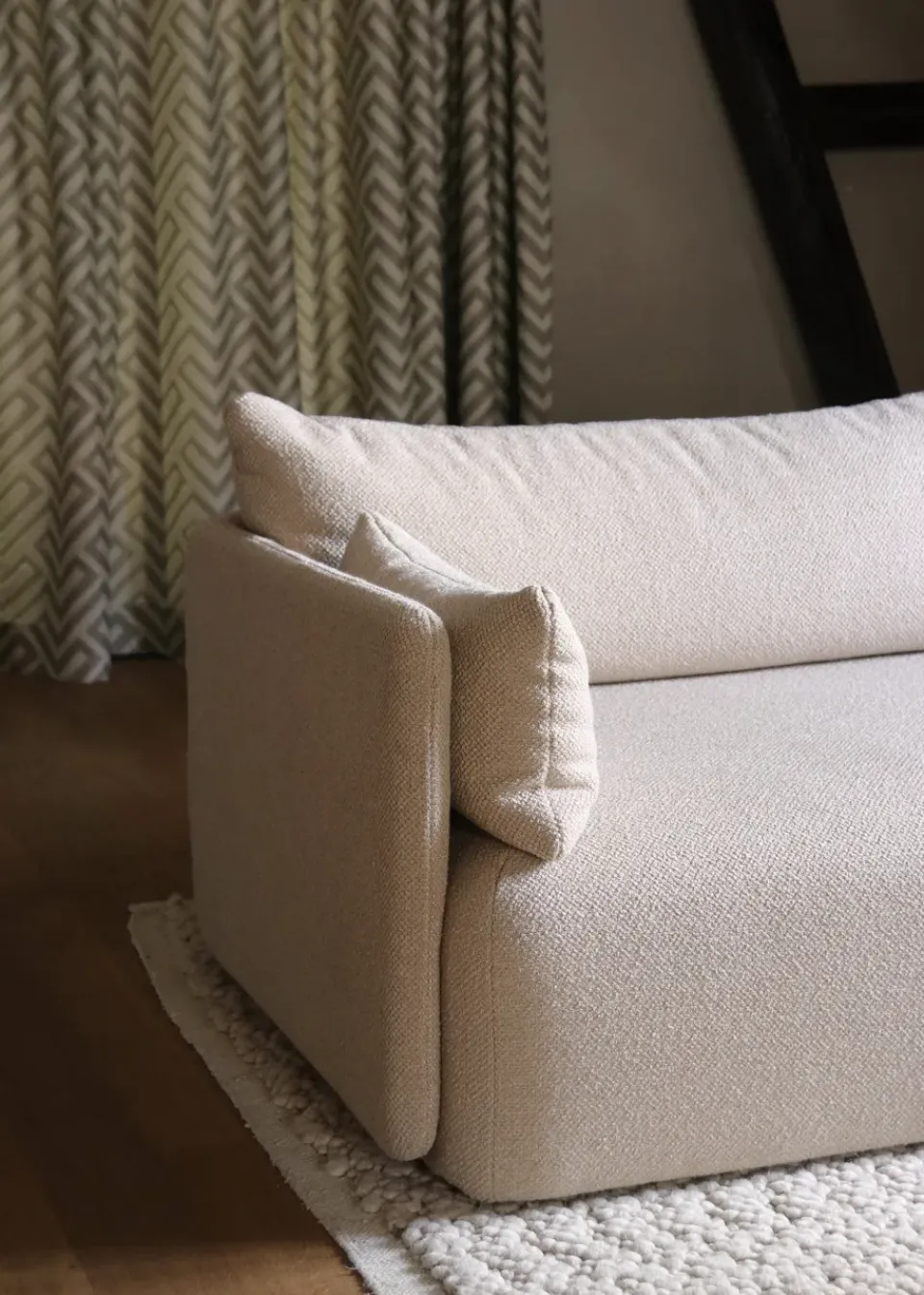 Audo Copenhagen Sofas*Offset sofa 2-seats, Audo Bouclé 02 Beige