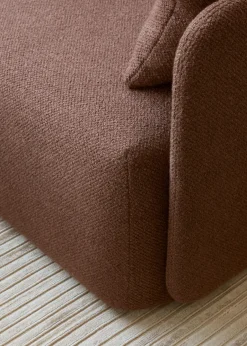 Audo Copenhagen Sofas*Offset sofa 2-seats, Audo Bouclé 08 Bordeaux Red