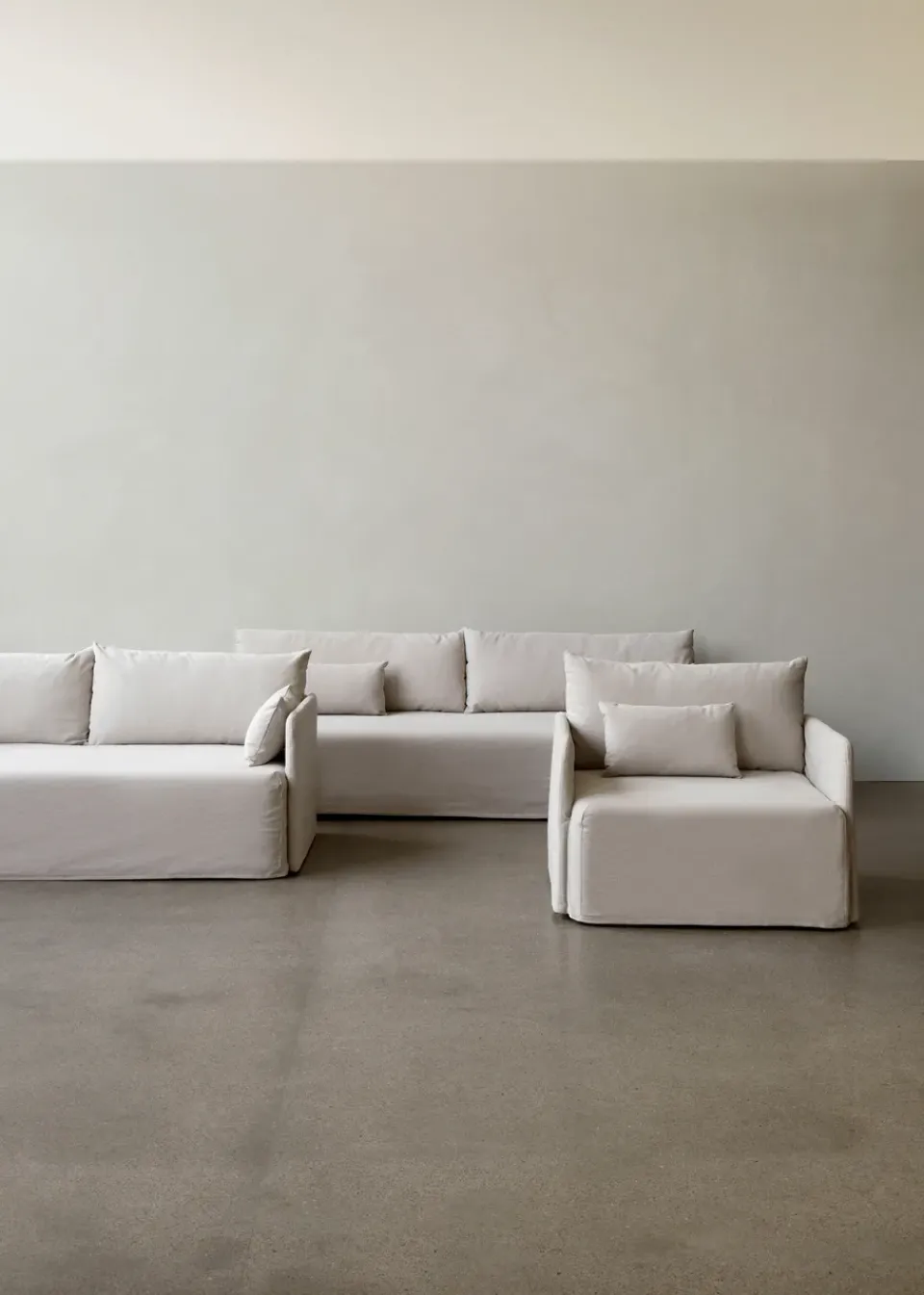 Audo Copenhagen Sofas*Offset sofa 2-seats, Logan Flint Beige