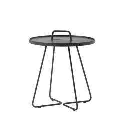Cane-line Table For Outdoor Use*On the move table Ø44 cm, Black