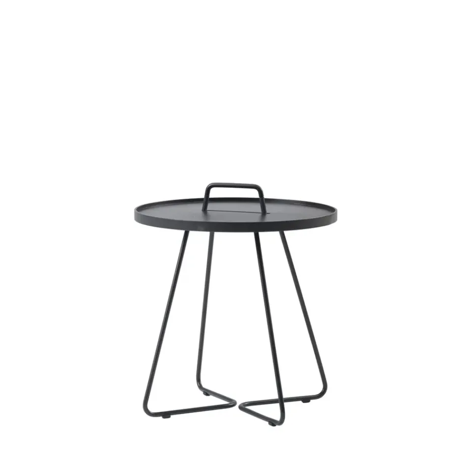 Cane-line Table For Outdoor Use*On the move table Ø37 cm, Black