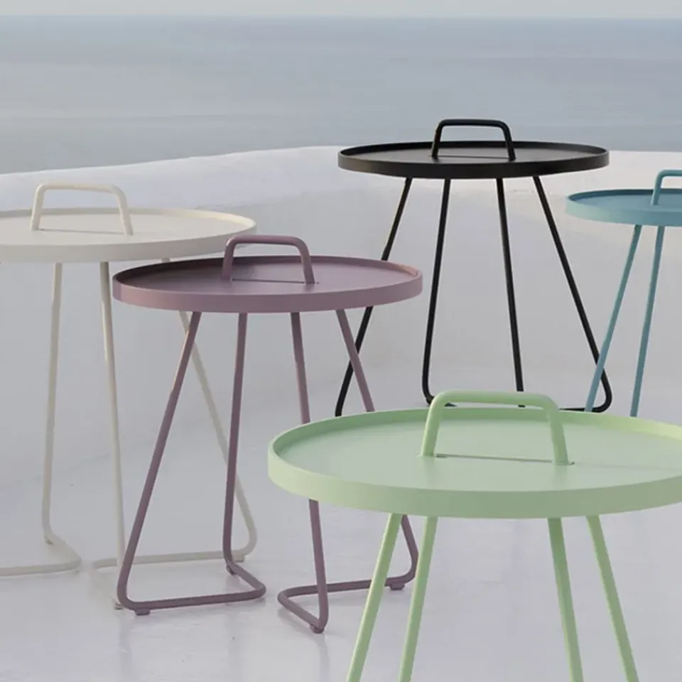 Cane-line Table For Outdoor Use*On the move table Ø37 cm, Black