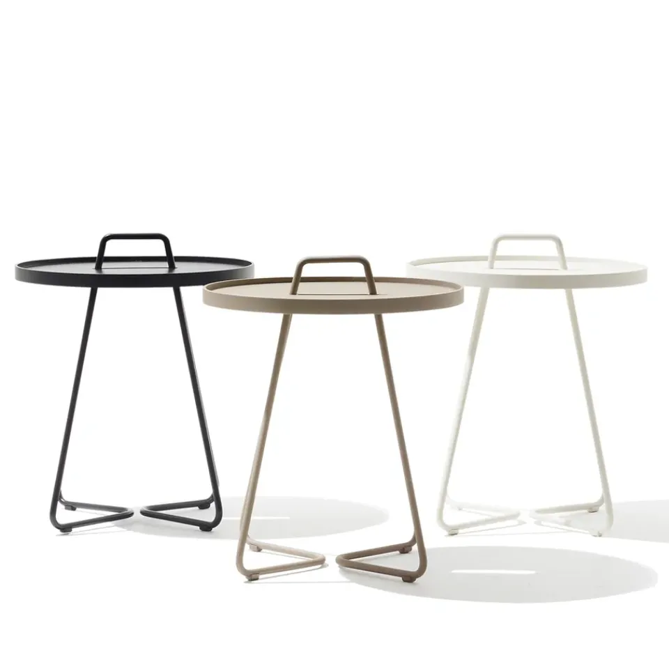 Cane-line Table For Outdoor Use*On the move table Ø37 cm, Black
