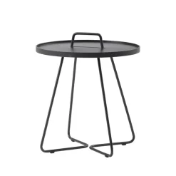 Cane-line Table For Outdoor Use*On the move table Ø52 cm, Black