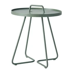 Cane-line Table For Outdoor Use*On the move table Ø44 cm, Dusty Green