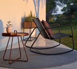 Cane-line Table For Outdoor Use*On the move table Ø44 cm, Dusty Green