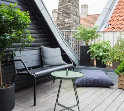 Cane-line Table For Outdoor Use*On the move table Ø44 cm, Dusty Green