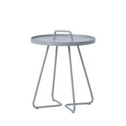 Cane-line Table For Outdoor Use*On the move table Ø44 cm, Light Grey
