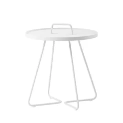 Cane-line Table For Outdoor Use*On the move table Ø52 cm, White