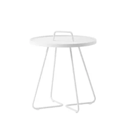 Cane-line Table For Outdoor Use*On the move table Ø44 cm, White