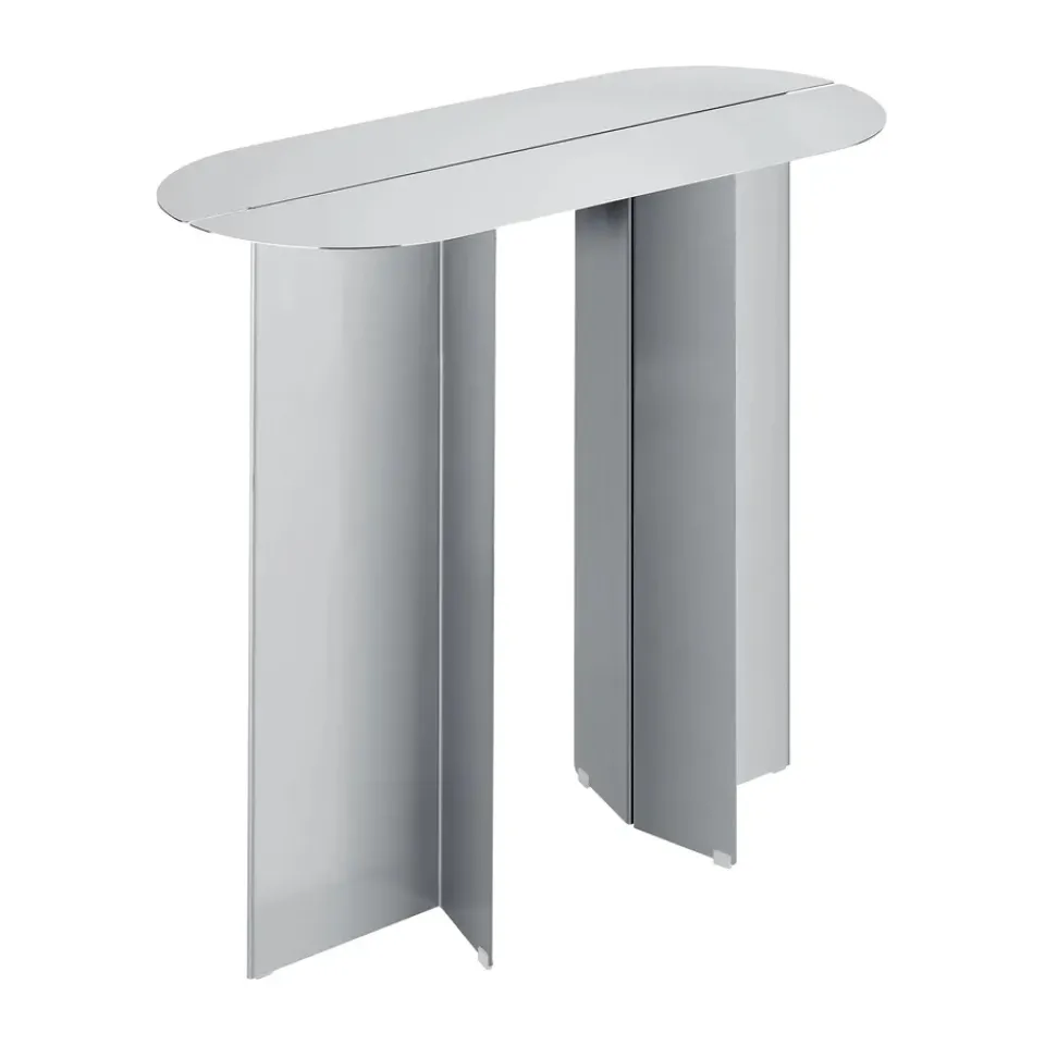 Blomus Side Tables*ORU side table 80x35x75 cm, Matte stainless steel Silver-coloured