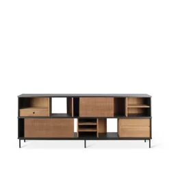 Ethnicraft Dressers & Sideboards*Oscar sideboard, Teak 2 sliding doors 3 drawers Brown