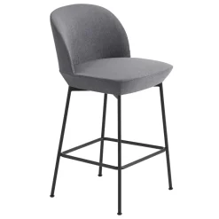 Muuto Bar Stools*Oslo Counter Chair 65 cm, Still 161-anthracite black Grey