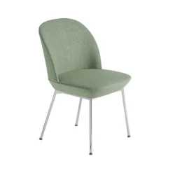 Muuto Chairs*Oslo side chair fabric upholstered, Sto 941-Chrome Green