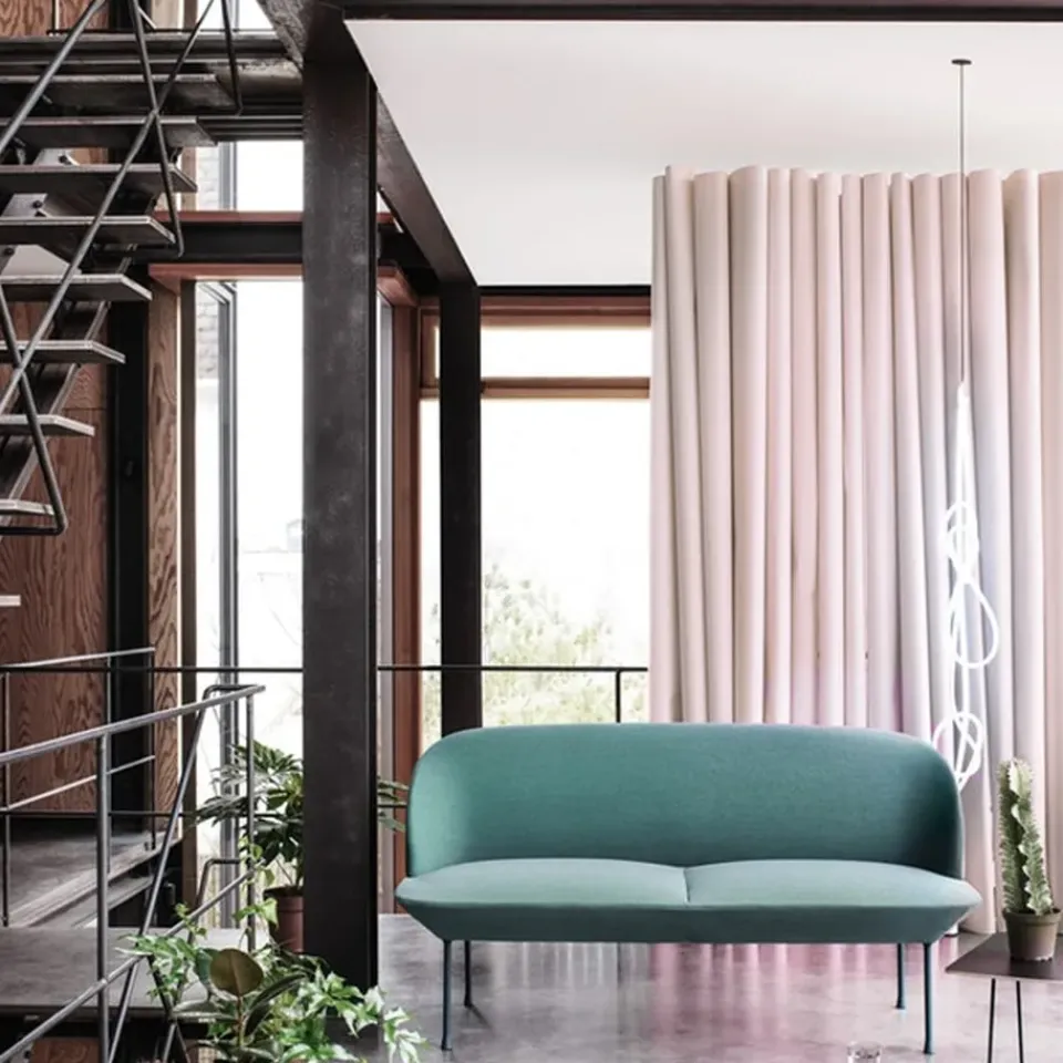 Muuto Sofas*Oslo sofa 3-seat, Steelcut 180-Dark Grey