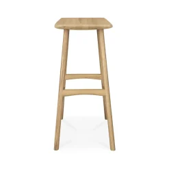 Ethnicraft Stools*Osso Counter high stool 67 cm, Hardwax oiled oak Beige