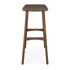 Ethnicraft Stools*Osso Counter high stool 67 cm, Lacquered teak Brown