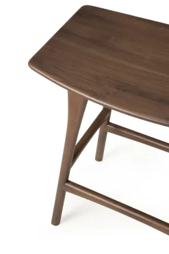 Ethnicraft Stools*Osso Counter high stool 67 cm, Lacquered teak Brown