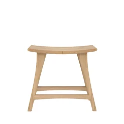 Ethnicraft Stools*Osso stool 48x50 cm, Hardwax oiled oak Beige