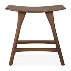 Ethnicraft Stools*Osso stool 48x50 cm, Lacquered teak Brown