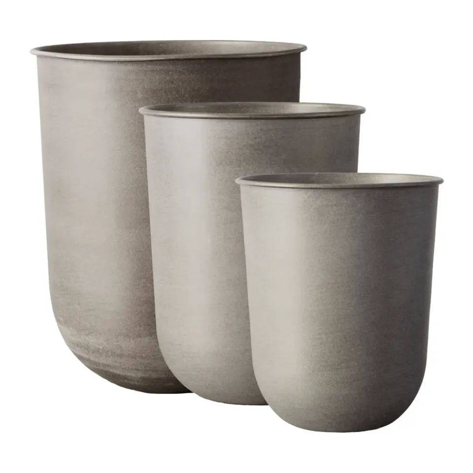DBKD Garden Details & Accessories*Out flower pot 3 pieces, Beige