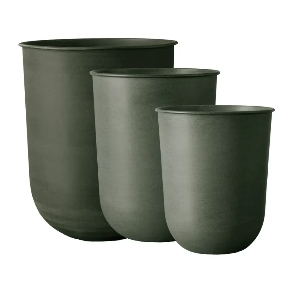 DBKD Garden Details & Accessories*Out flower pot 3 pieces, Green