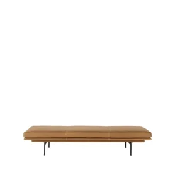 Muuto Day Beds & Chaises|Sofas*Outline daybed, Refine leather cognac-Black Brown