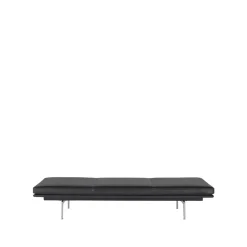 Muuto Day Beds & Chaises|Sofas*Outline daybed, Refine leather -Aluminium Black