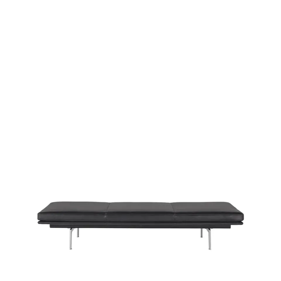 Muuto Day Beds & Chaises|Sofas*Outline daybed, Refine leather -Aluminium Black