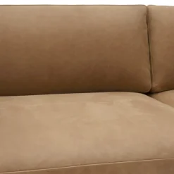 Muuto Sofas*Outline 3.5-seater sofa polished aluminum, Grace leather Camel Brown