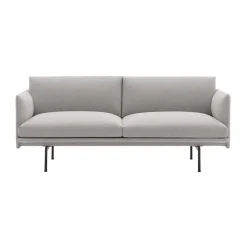 Muuto Sofas*Outline sofa 2-seat, Clay 12-Black Grey