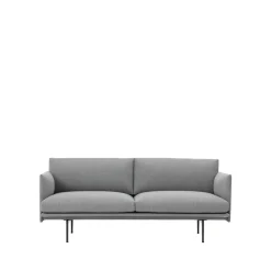 Muuto Sofas*Outline sofa 2-seat, Fiord 151 -Black Grey