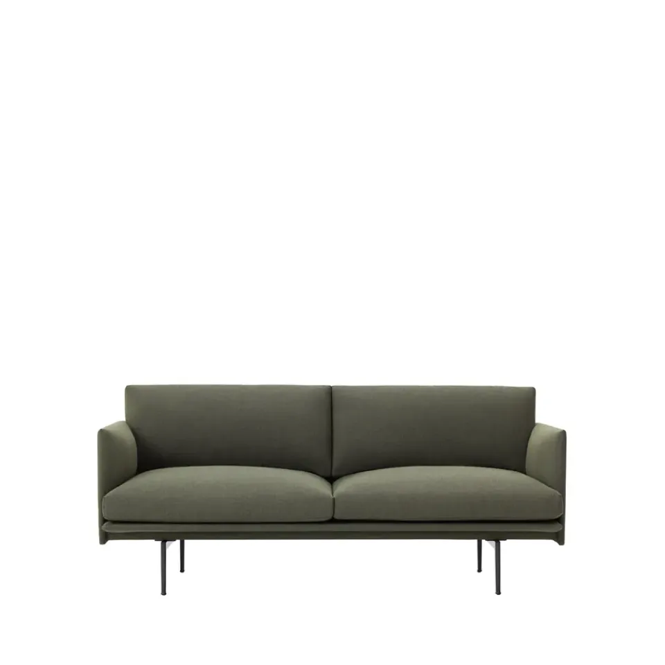 Muuto Sofas*Outline sofa 2-seat, Fiord 961- Green