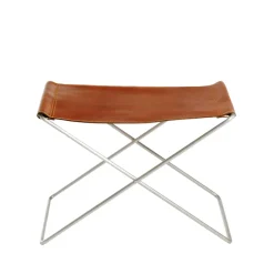 OX Denmarq Armchairs & Footstools*OX Stool stool, Leather cognac. stainless steel Brown