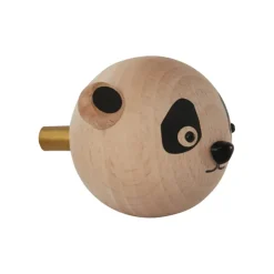 OYOY Clothes Hooks & Hangers*Mini wall hook, Panda BeigeBlack