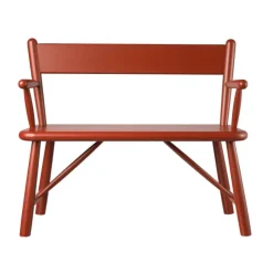 FDB Møbler Children's Chairs|Children's Chairs*P11 children's bench, Beech painted Red