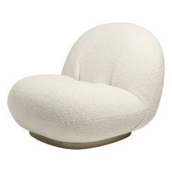 GUBI Armchairs & Footstools*Pacha lounge chair, Karakorum 001-pearl gold White